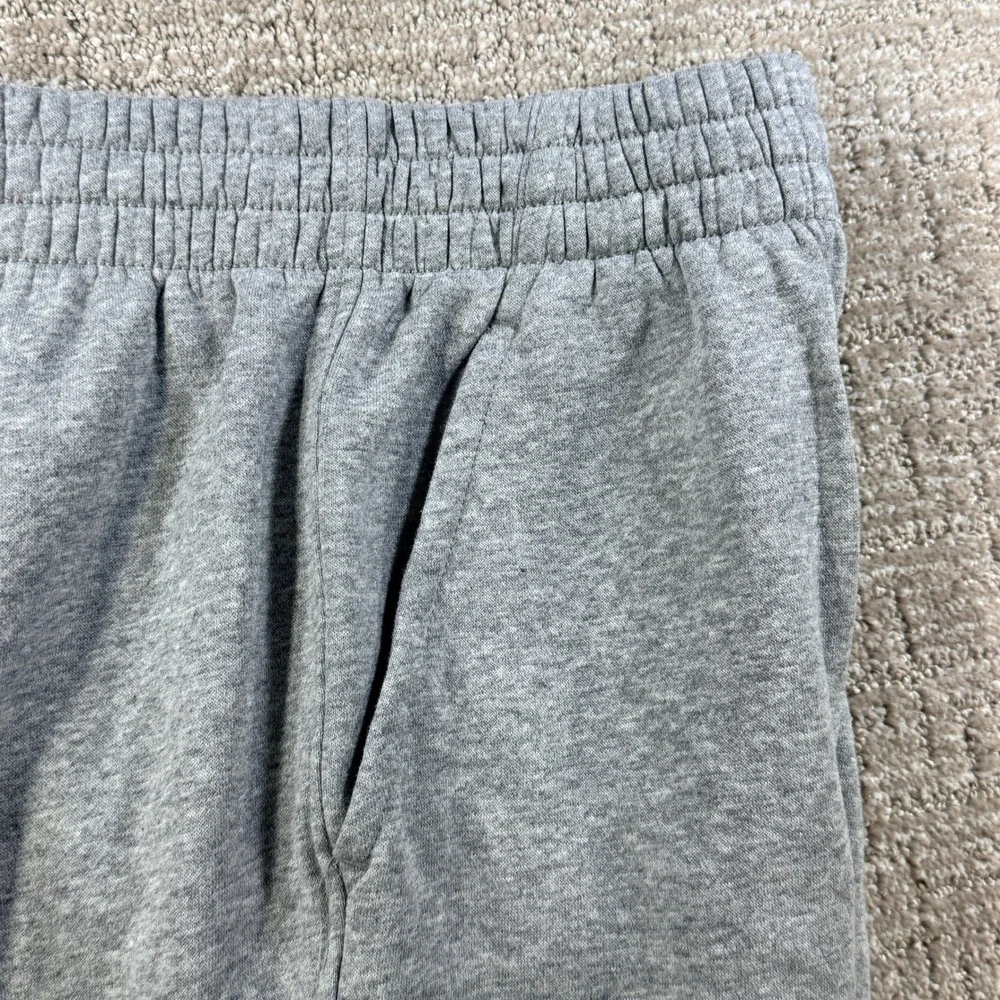 Nike‎ Kids Joggers Fleece Sweatpants Logo L Gray Cotton Blend Athletic